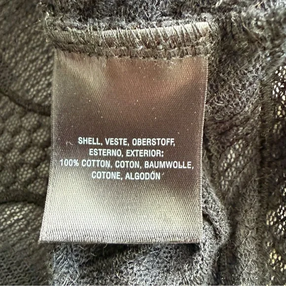 Anthropologie Akemi + Kin Black Sheer Dolman Sleeve Blouse Top Black Size Medium - Picture 7 of 7